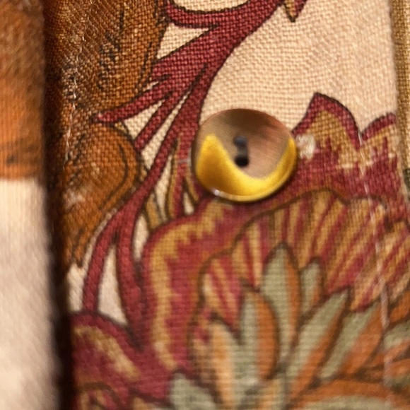 Pure Linen Floral Embroidered Blazer Shacket size large - Picture 7 of 7